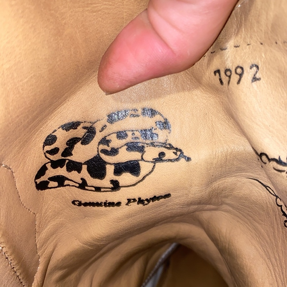 Los Altos Men’s Python Square Toe Boots ( Brown )… - image 6